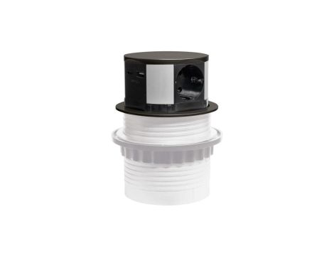 Gniazdo meblowe do zabudowy 3 złącza wtyczkowe schuko 1xUSB A 1xUSB C GMZ-5AO W-72014