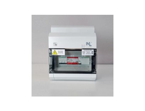 Rozdzielnica AC TYP53 - RAC53/3F/B25A/T1+T2/RCD/UV - K60N-B25-3 / 4p 300mA TYP A / IP65 / 1000V AC / 1500V DC / ZEW.