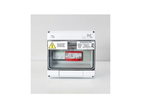 Rozdzielnica AC TYP43 - RAC43/3F/B25A/T1+T2/UV do 8-12,5kW - K60N-B25-3 / IP65 / 1000V AC / 1500V DC / ZEW.