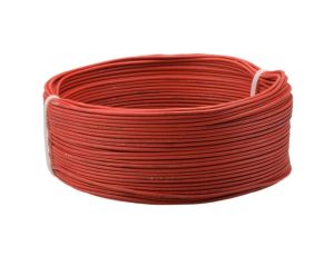 Kabel silikonowy SIF 180C 300/500V 1,5 ciepłoodporny LSOH czerwony linka TKD / 100 m /