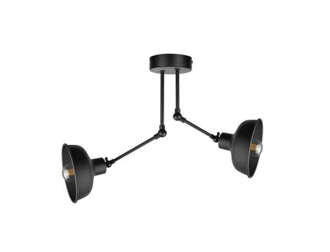 Lampa sufitowa nowoczesna 2xE27 HERMES BLACK