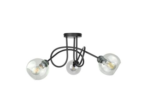 Lampa sufitowa nowoczesna 3xE27 EVIE BLACK