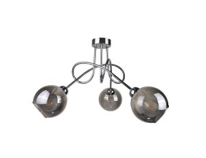 Lampa sufitowa nowoczesna 3xE27 RING SILVER