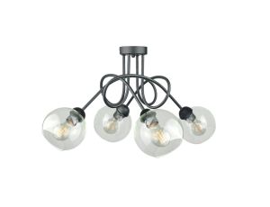 Lampa sufitowa nowoczesna 4xE27 EVIE BLACK