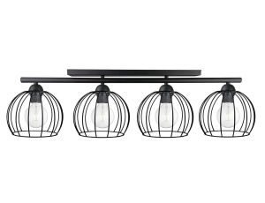 Lampa sufitowa nowoczesna 4xE27 BACCA BLACK