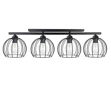 Lampa sufitowa nowoczesna 4xE27 BACCA BLACK