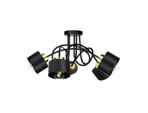 Lampa sufitowa nowoczesna 5xE27 SIMPLY BLACK/GOLD