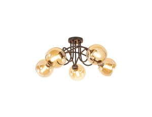 Lampa sufitowa nowoczesna 5xE27 VENUS BLACK