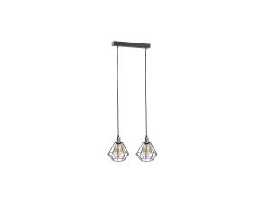 Lampa wisząca loftowa 2xE27 FOSKAL GOLD