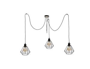 Lampa wisząca loftowa 3 xE27 ATWOOD