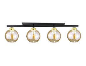 Lampa sufitowa nowoczesna 4xE27 AMARUS BLACK/GOLD