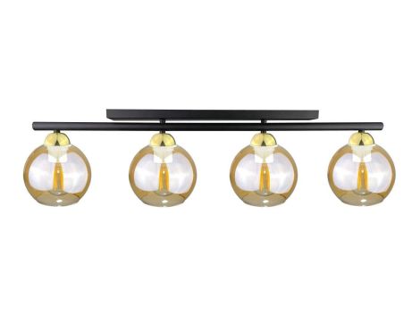 Lampa sufitowa nowoczesna 4xE27 AMARUS BLACK/GOLD