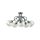 Lampa sufitowa nowoczesna 5xE27 EVIE BLACK