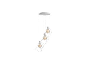 Lampa wisząca loftowa 3x E27 RUBEN WHITE