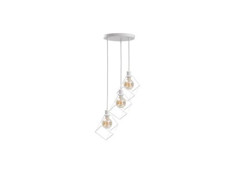 Lampa wisząca loftowa 3x E27 RUBEN WHITE