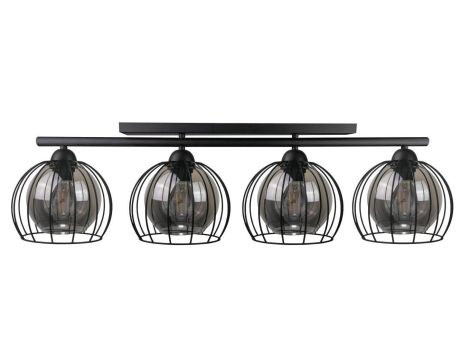 Lampa sufitowa nowoczesna 4xE27 STIGMA BLACK