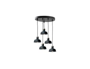 Lampa wisząca nowoczesna 5xE27 HEBE BLACK