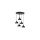 Lampa wisząca nowoczesna 5xE27 HEBE BLACK