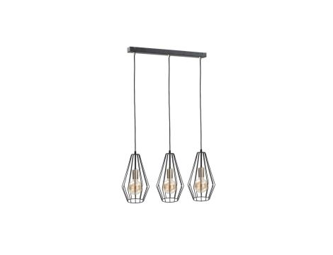 Lampa wisząca loftowa 3xE27 LEX GOLD