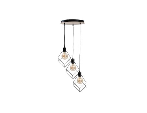 Lampa wisząca loftowa 3xE27 RUBEN WOOD