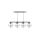 Lampa wisząca nowoczesna 4xE27 ARNICA BLACK LONG