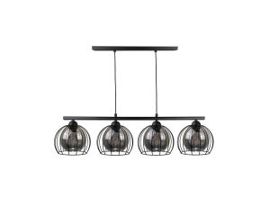 Lampa wisząca nowoczesna 4xE27 STIGMA BLACK LONG