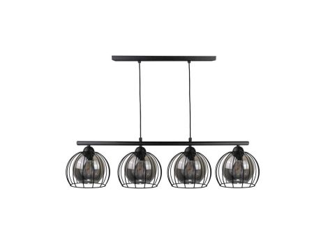 Lampa wisząca nowoczesna 4xE27 STIGMA BLACK LONG