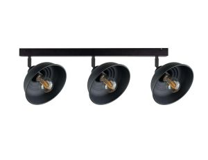 Spot nowoczesny 3xE27 FAUN BLACK