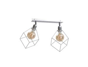 Spot loftowy 2xE27 RUBEN SILVER