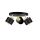 Spot nowoczesny 3x E27 SIMPLY BLACK/GOLD