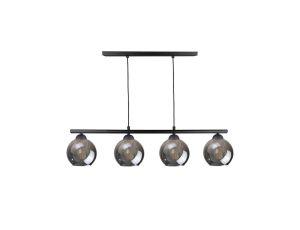 Lampa wisząca nowoczesna 4xE27 MINOR BLACK LONG