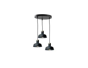 Lampa wisząca nowoczesna 3x E27 HEBE BLACK