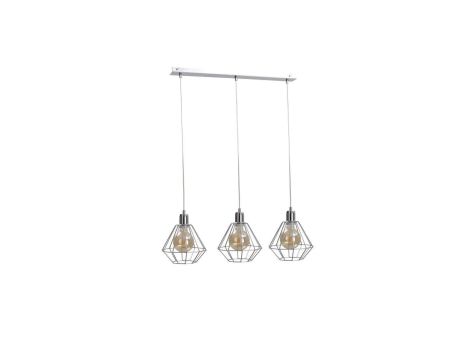 Lampa wisząca loftowa 3xE27 FOSKAL SILVER