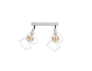 Spot loftowy 2xE27 RUBEN WHITE