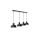 Lampa wisząca nowoczesna 4xE27 HEBE BLACK