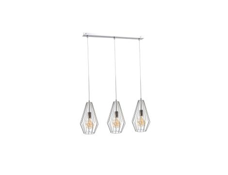 Lampa wisząca loftowa 3xE27 LEX SILVER