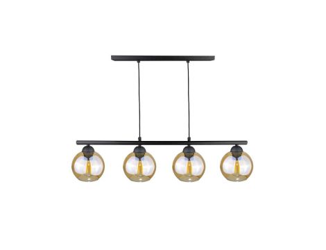 Lampa wisząca nowoczesna 4xE27 AMARUS BLACK LONG