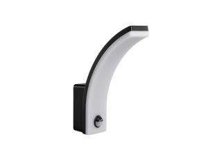 Lampa LED z czujnikiem ruchu Maclean, czujnik ruchu PIR, kolor czarny, 20W, IP65, 2000lm, barwa neutralna biała (4000K) MCE512 B