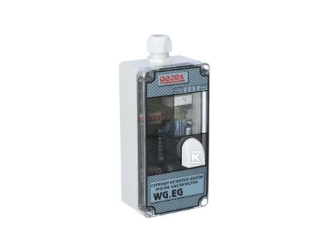 Cyfrowy ekonomiczny detektor LPG z wymiennym inteligentnym sensorem półprzewodnikowym zasilanie 230V WG-15.EG