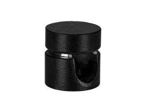 Uchwyt ozdobny do kabla ścienny sufitowy aluminiowy czarny fi: 9mm