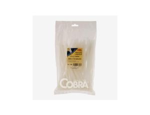 Opaska kablowa otwierana wielokrotnie biała 200x4.5 COBRA /100szt./ 962111