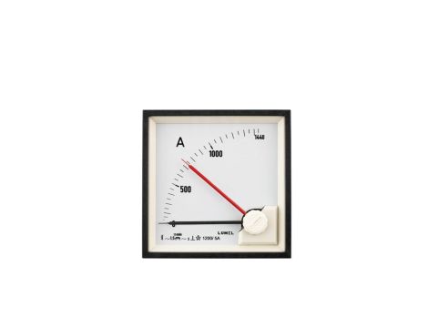 Amperomierz analogowy bimetalowy prądu zmiennego tablicowy BA29 96x96, 960A do współpracy z przekładnikiem 800/5 BA391NE4240000