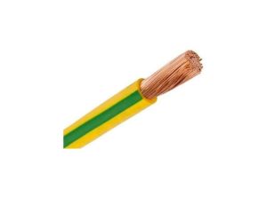 Przewód instalacyjny H05V-K / LgY 0,5 500V żółto-zielony linka giętka Helukabel / 100 m /