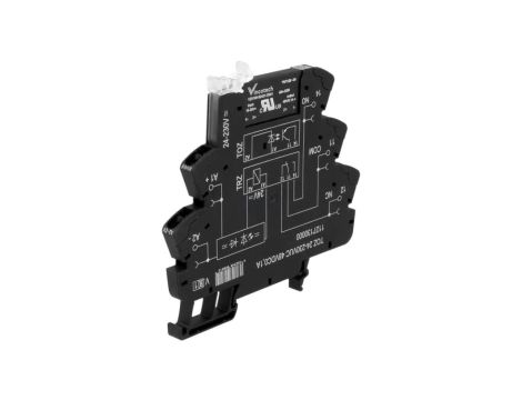TOZ-24-230VUC-0.1A Przekaźnik interfejsowy SPDT Uster: 24...230VAC,24...230VDC 0,1A