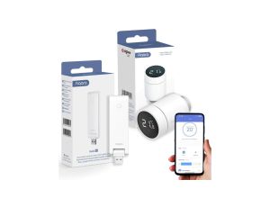 1x Głowica termostatyczna E1 + Centrala Sterująca Hub E1 termostat + bramka, Zigbee 3.0 Zestaw Aqara