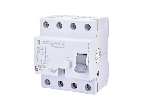 Wyłącznik różnicowoprądowy Typ B+ EFI-4 B+ 63/0.1
