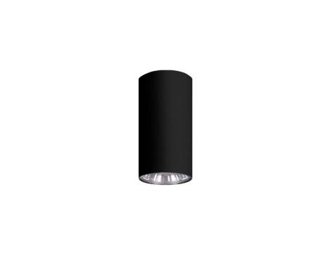 Spot, lampa natynkowa MILE BLACK, punktowa tuba czarna na GU10 do korytarza K-4404 Kaja Lighting