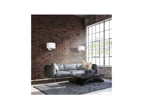 Lampa podłogowa z włącznikiem na kablu NICOLA BROWN, lniany klosz 16028 TK Lighting
