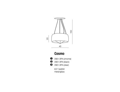 Lampa wisząca tuba ze złotym zdobieniem czarna z serii PERN K-4716 Kaja Lighting