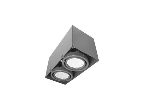 LAMPA SUFITOWA BLOCCO SZARY 2x7W GU10 LED ML843 Milagro